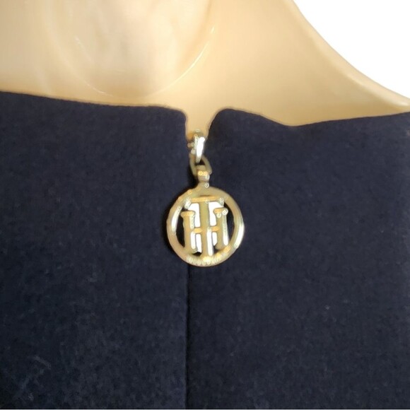 Tommy Hilfiger Dress Sleeveless Shift‎ Short Pleated Nautical Logo Navy Blue 4 - Picture 8 of 16